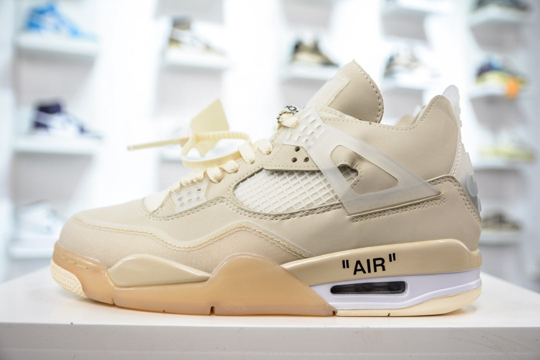 Air Jordan 4 x Off-White x Nike Retro 'Sail' (2020)  | DropLoot™