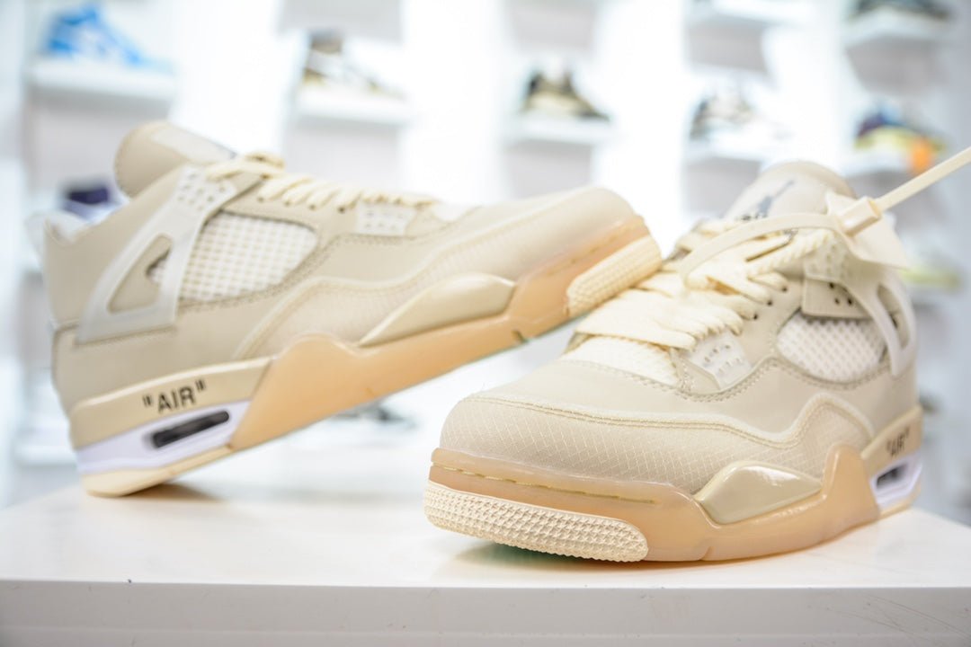 Air Jordan 4 x Off-White x Nike Retro 'Sail' (2020)  | DropLoot™